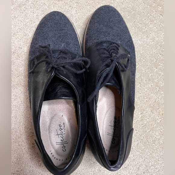 Clarks Ultimate Comfort Collection Oxfords in Gray/Black Size 9 - Picture 5 of 7